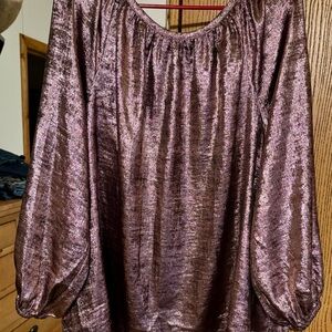 Lane Bryant Shimmering Pink Blouse